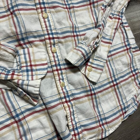 Dockers Windblown Twill Long Sleeve Slim Fit Plaid Shirt Multi Men’s Size S - Picture 5 of 9